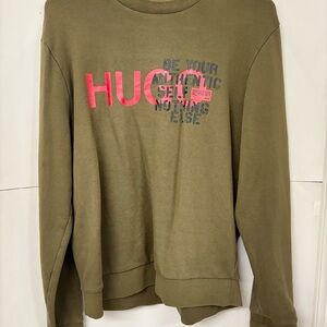 Hugo Boss Olive Green Crewneck Sweater men’s size small